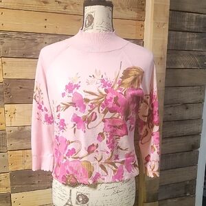 Floral Pink Sweater